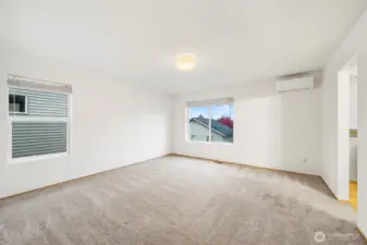 Master Bed with Mini Split