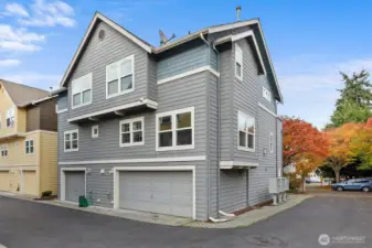 Picturesque setting surrounded by colorful fall foliage and nearby amenities.