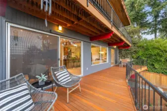 Decks designed for entertaining or quiet relaxation.