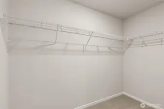 Primary Walk-in Closet. Photos are for representational purposes only, colors, elevation and features may vary.