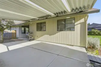 Covered Patio off Dining Area