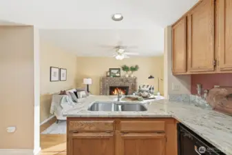 Kitchen looking into Living Room #2