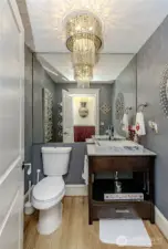 Main floor half bathroom