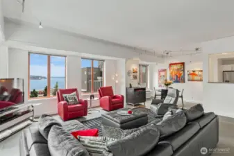 Bright corner unit offers abundant natural light.