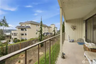 You will love this balcony!  Private and spacious!