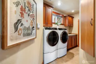 Utility room off of garage.