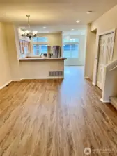 Open Living Room and Kitchen