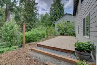 Enjoy your garden from your back deck!