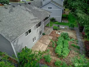 If you LOVE to garden, this is your place! Raspberry, blueberries, mature cherry tree and more! And enjoy looking at your garden from your deck!