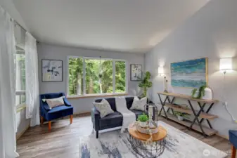 Bright living room.