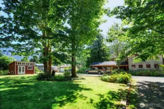 Set on a generous .40 acres across {5 city lots} with just the right mix of sun and shade from mature trees.
