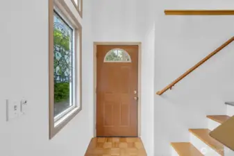 Special designed window as your enter the home