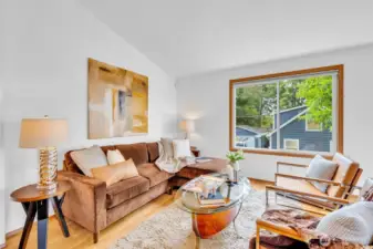Bright and open living room with a ton of light!