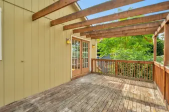 Deck off the dining area