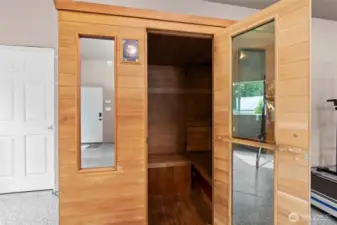 Sauna to stay with home.