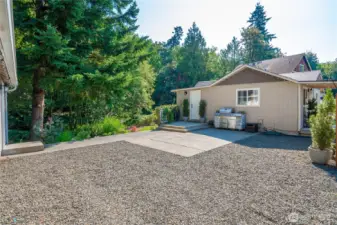 The BBQ will convey with the property and patio allows for a great entertainment space