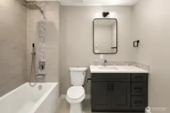 Luxury ensuite fully appointed ensuite bathroom.