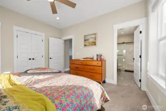 Upper floor Primary Suite