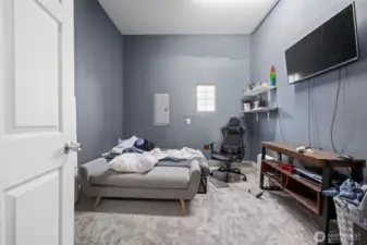 Extra finished space in the garage