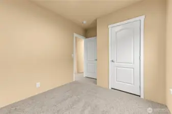 View of entrance and closet to guest 1