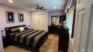 Spacious bedroom upstairs