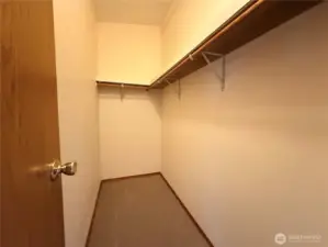 Primary walk-in closet.