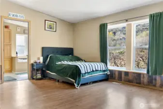 Primary bedroom with bathroom