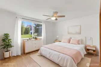 Virtual staged 1st Bedroom