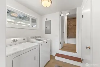 Laundry room Washer and dryer are included