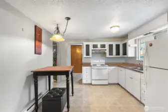 Kitchen with eating space.