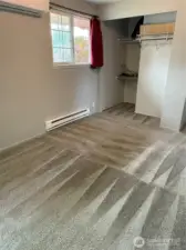 Main Bedroom closet storage.  Carpets have been professionally deep cleaned.
