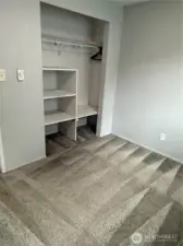 2nd Bedroom closet storage.  Carpets have been professionally deep cleaned.
