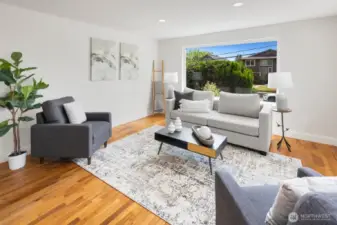 Large windows for natural light