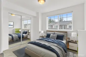 Virtual staging bedroom 3