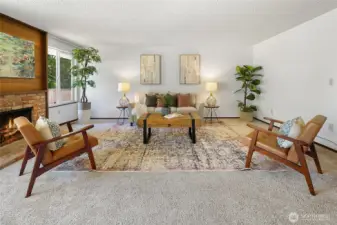 Spacious living room