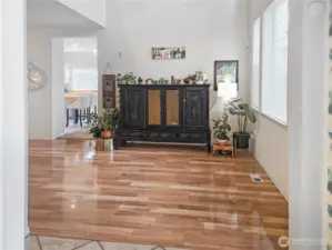 Formal living room from front door.