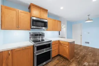 Kitchen and door to Utility Room