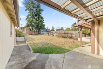Back Yard from Kitchen Slider