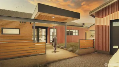 Rendering of the Home Plans for Lot 8 in the Meadows