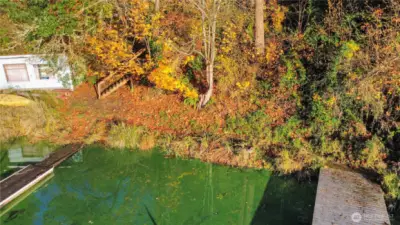 Stairs that lead to Dock
