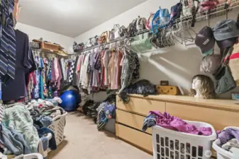 Primary closet