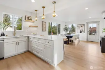 Ample cabinetry for storage!