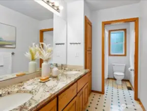 LARGE FULL 2ND FLOOR BATHROOM WITH TUB AND SHOWER