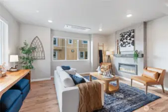 Photos are of community model home. Color packages and upgrades will vary from home to home.