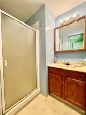 bathroom off utility room