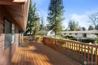 Large outdoor deck