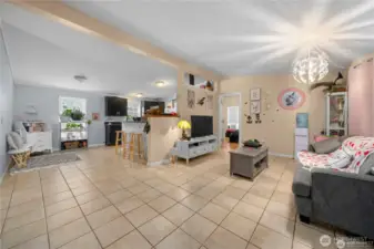ADU living and kitchen area.