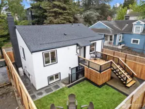Fully fenced yard