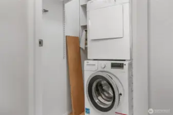 Convenient in-unit washer & dryer included in sale.