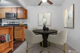Dining area just off the kitchen & living room.